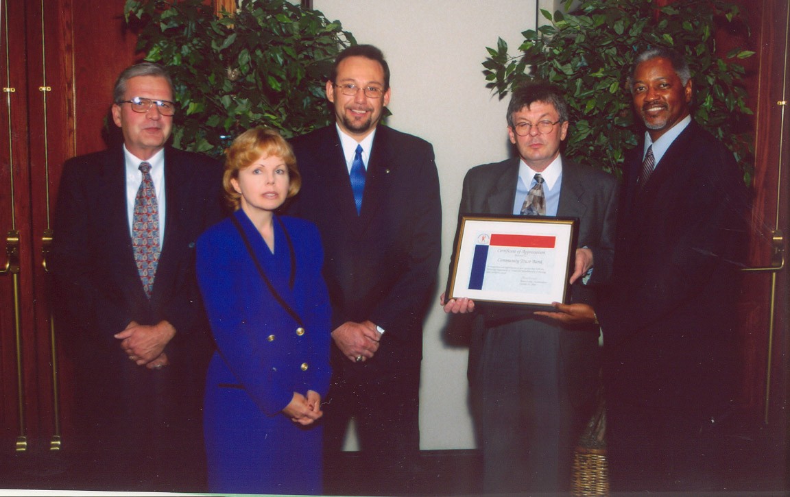 community trust bank presented award